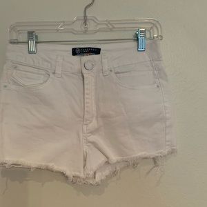 White jeans shorts